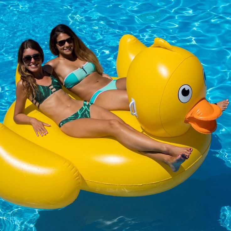 Giant Lucky Ducky Ride-On Pool Float