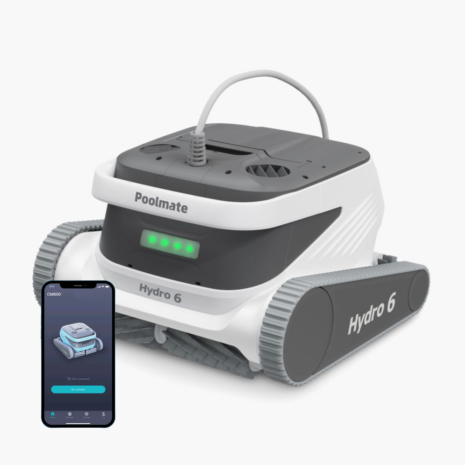 Poolmate Hydro 6 Robotic Pool Cleaner WiFi / 80' Cord / UV Sterilization