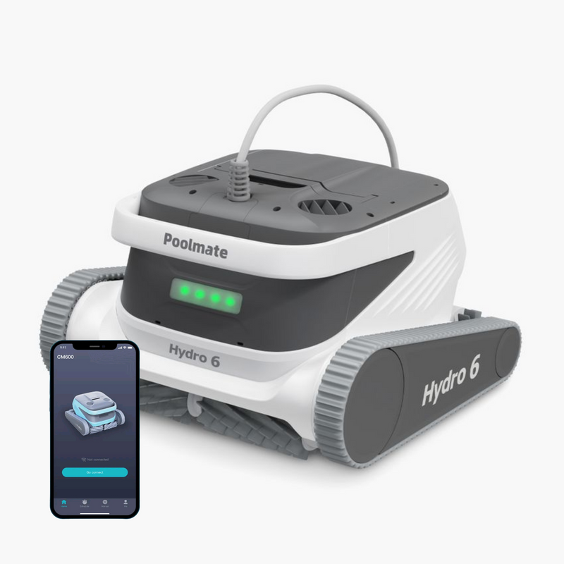 Poolmate Hydro 6 Robotic Pool Cleaner WiFi / 60' Cord / UV / Caddy