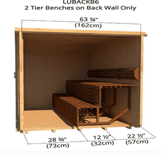 2-Tier Bench - Backwall 