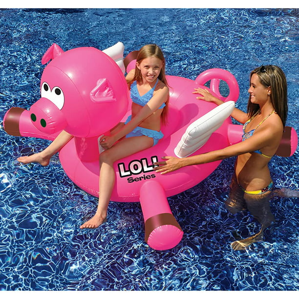LOL Flying Pig Pool Float