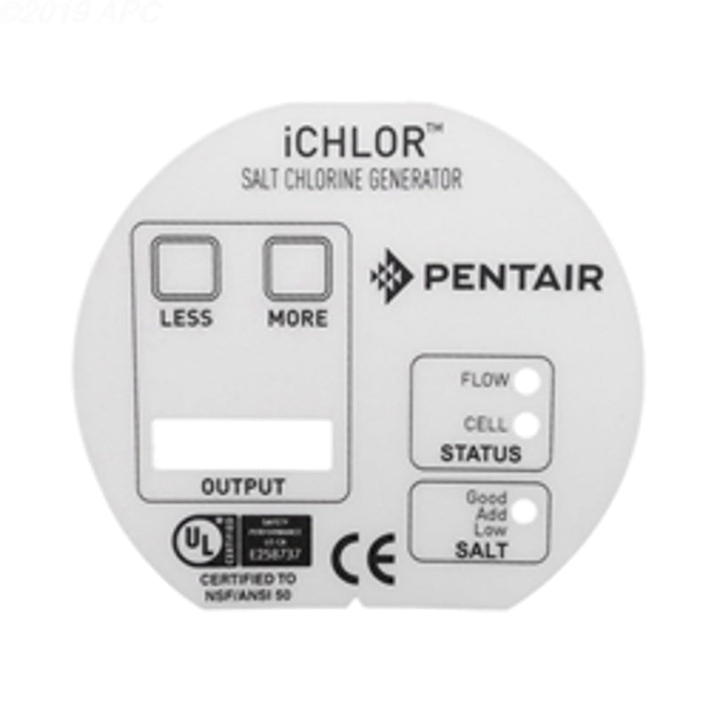 Pentair ichlor face label kit 523104 at www.poolproductscanada.ca