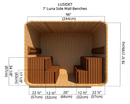 7' Luna Sidewall Benches | 8'x7'
