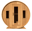 Two Bronze Windows | Barrel Sauna | Clear Cedar