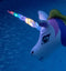 Flotteur de piscine gonflable à anneau licorne LED 