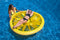 60" Fruit Slice Island Inflatable Pool Float