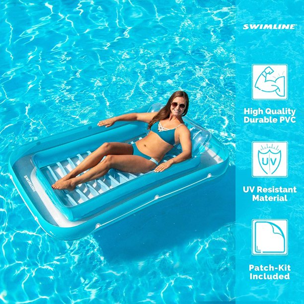 Blue Suntan Tub Inflatable Pool Float