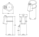 6" Bronze Socket for 1.9"