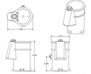 4" Bronze Socket for 1.9"