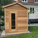 Door on Right & No Window | Clear Cedar Cabin 6'x4'