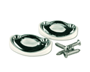 Chrome Plated Wall Anchors for Safety Rope (2 Pack)