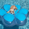 PawPrint Island Inflatable Pool Float