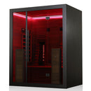 HEKLA IR160 Infrared Indoor Sauna w/Carbon & Full-Spectrum Heaters (W:160 x D:120 x H: 200cm)