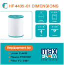 HF4405-02 Advanced Spa Filter Cartridge - Replacement for Pleatco PRB25SF, Unicel C-4405, Filbur FC-2387, CMP 25392-000-100, Compact Rainbow Dynamic Series IV