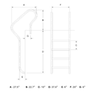 Northern Stainless - Gold (Camelback) Series Ladder - Logo Tread