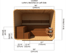 Luna L Benches | Left Side | 8'x8'