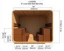 8' Luna 2-Tier Sidewall Benches | 8'x8'