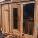 One Bronze Window | Right Side| Luna | Clear Cedar