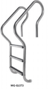 Northern Stainless - Gold (Camelback) Series Ladder - Marine Grade Tread