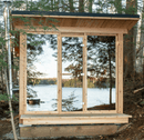 Pure Cube | Mirrorpane Glass Windows & Door | Knotty Cedar