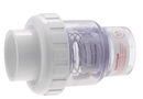 Praher Plastics 1 1/2" Clear Body Check Valve