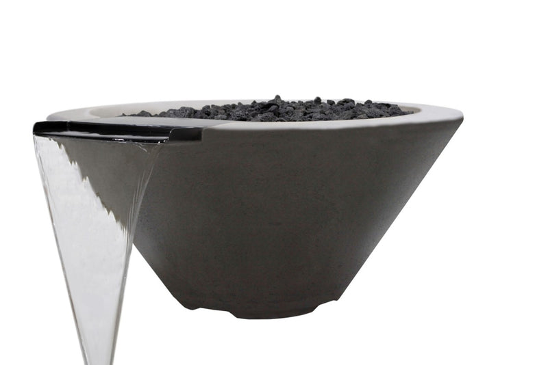 Pentair MagicFlame® Fire and Water Bowl | Round/Pewter