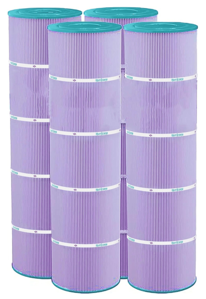 Hurricane platinum purple premium replacement cartridge filter set for Jandy CV340 CL340 pool and spa filters. HF7459-04P Canada at www.poolproductscanada.ca