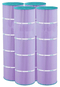 Hurricane platinum purple premium replacement cartridge filter set for Jandy CV340 CL340 pool and spa filters. HF7459-04P Canada at www.poolproductscanada.ca