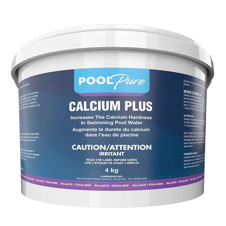Pool Pure Calcium Plus to raise hardness of pool and spa water for ...