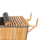 Leisurecraft - The Starlight Wood Burning Hot Tub - White Cedar - Aluminum Interior