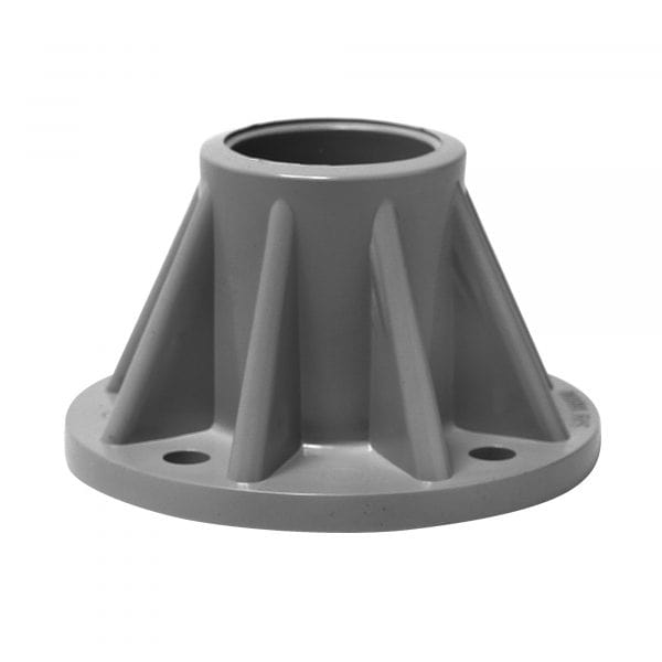 Saftron 3" surface mounting base graphite gray single Canada SB-3-GG at www.poolproductscanada.ca