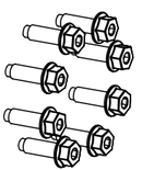 Pentair IntelliFlo3 VSF Seal Plate to Strainer Pot Bolts (6 Pack) - 074164Z