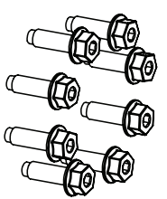 Pentair IntelliFlo3 VSF Seal Plate to Strainer Pot Bolts (6 Pack) - 074164Z