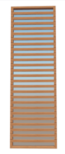 Pure Cube | Semi-Privacy Glass Panel | Knotty Cedar | C7 & Porch Panel
