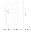 Northern Stainless - Silver (Parallel)  Series Ladder - Logo Tread