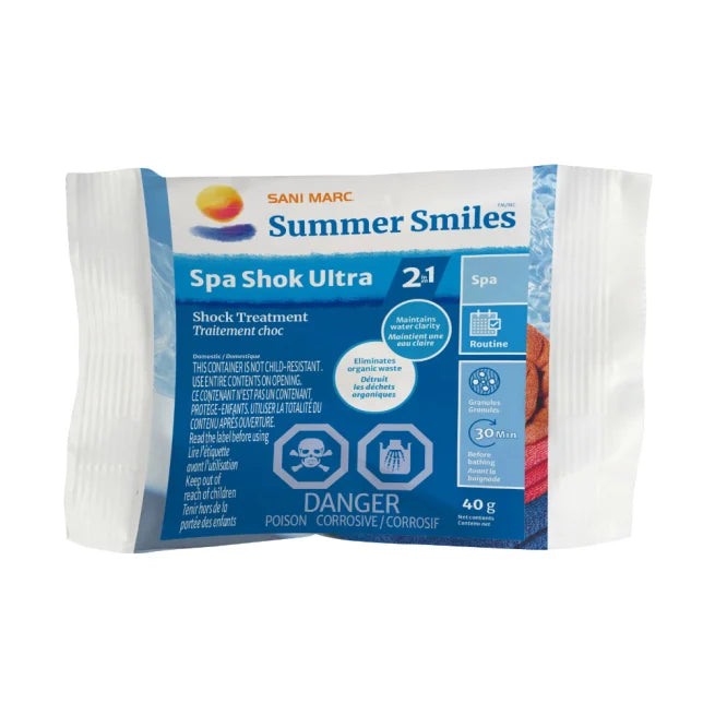 Summer Smiles Spa Shok Ultra 2 in 1 (40g bag)