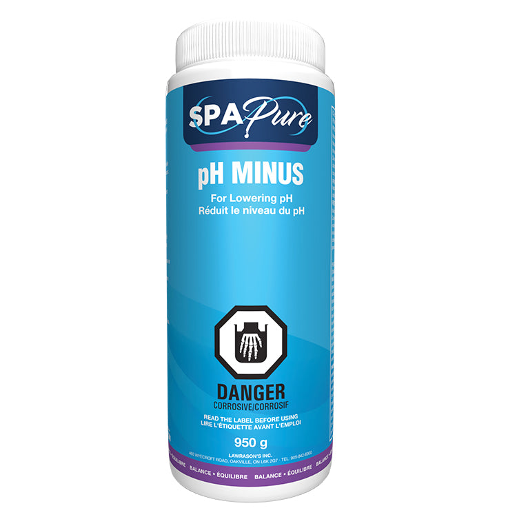 Spa Pure pH minus to lower pH in spas and hot tubs in Canada. Superior value versus pH down by pool supplies canada and Summer Smiles pH -. Pool Products Canada offers the fastest delivery and best price