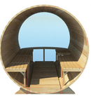 Standard Sauna Benches & Flat Floor | 7'x 6' Panoramic