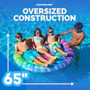 65" Spiral Tie Dye Island