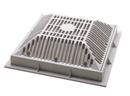 Waterway 9" x 9" White Pool Grate & Frame Suction Cover