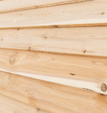 Bevel siding on exterior