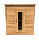 Door in the Middle - No Windows | 5'x6' Indoor Cabin | Knotty Cedar
