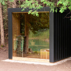 Front Wall Tempered Bronze Glass