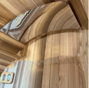 Leisurecraft - Barrel Sauna Heat Shield with Hardware (Curved)