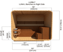 Luna L Benches | Right Side | 8'x7'