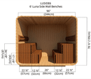 6' Luna Sidewall Benches | Luna | 8'x6'