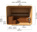 Luna L Benches | Left Side | 8'x7'