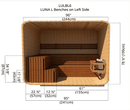 Luna L Benches | Left Side | Luna 8'x6'