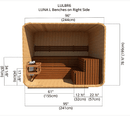 Luna L Benches | Right Side | Luna 8'x6'