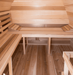 L Bench on back and sidewall 